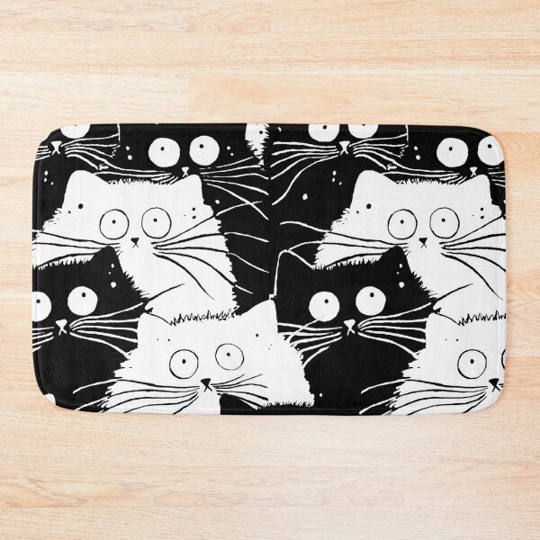 Item preview, Black cat- White Cat pattern designed and sold by Huynhdesign.