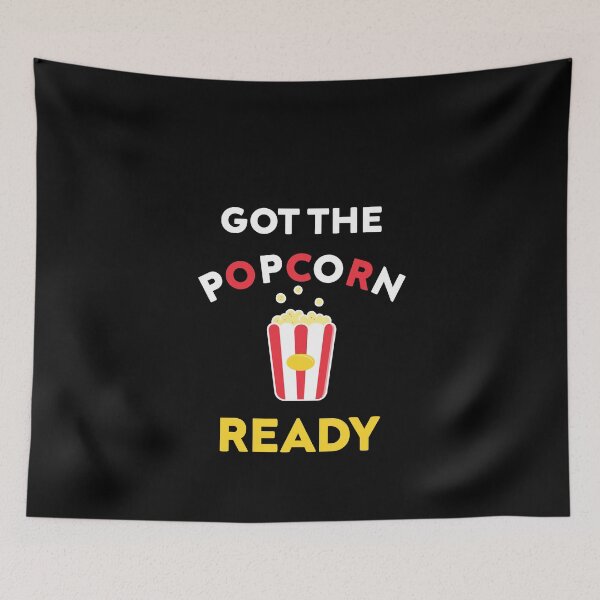 Item preview, Got The Popcorn Ready Funny Retro Vintage designed and sold by zedesigner-.
