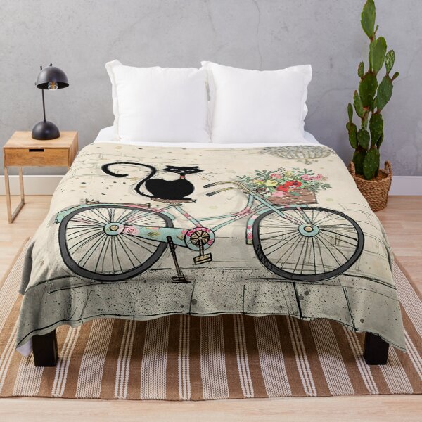 Artikelvorschau, Cat Cycling Decke entworfen und verkauft von Huynhdesign.
