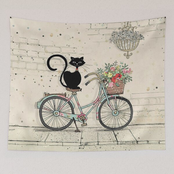 Artikelvorschau, Cat Cycling Decke entworfen und verkauft von Huynhdesign.