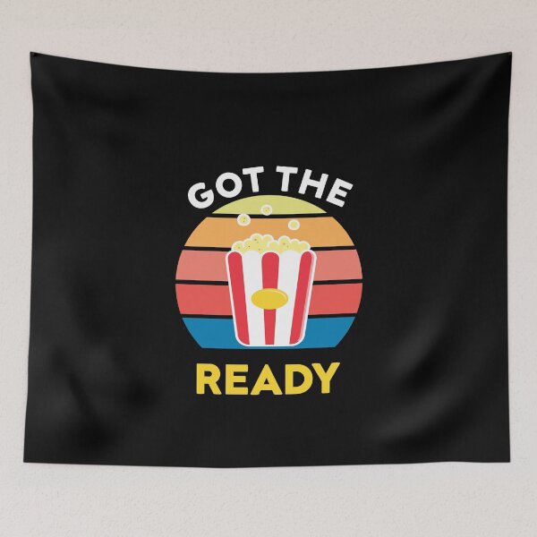 Item preview, Got The Popcorn Ready Funny Retro Vintage designed and sold by zedesigner-.