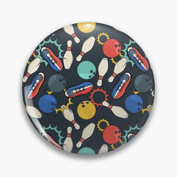 Item preview, Bowling Retro seamless pattern designed and sold by Landesign.