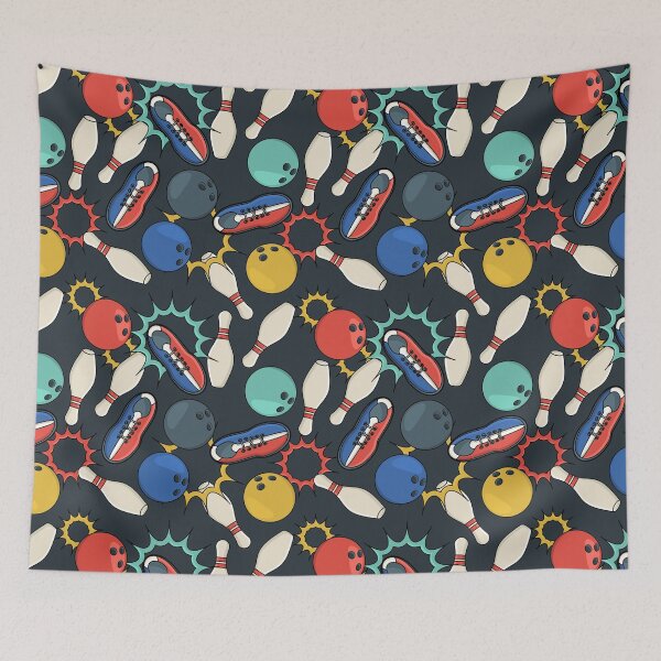 Item preview, Bowling Retro seamless pattern designed and sold by Landesign.