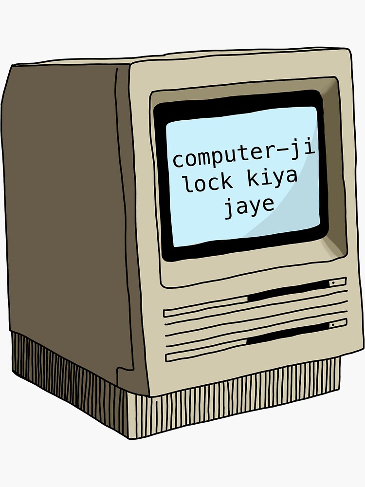 "Slumdog Millionaire lock kiya jaye'" Sticker for Sale by sujojo Redbubble