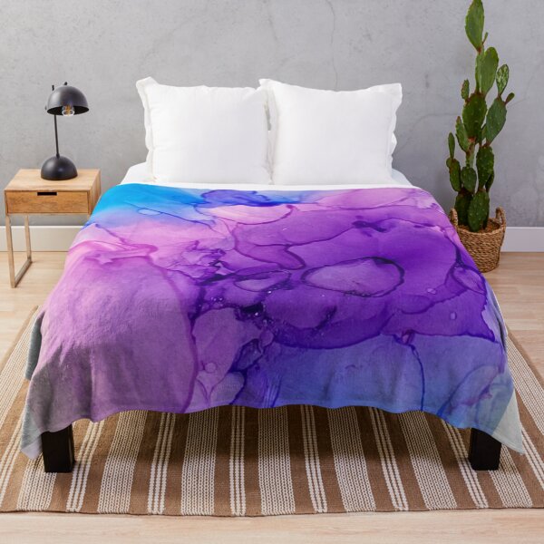 Item preview, Purple and Blue Abstract Ink Art designed and sold by Kathleen Douglas.