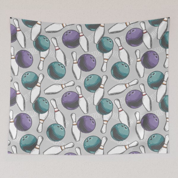 Item preview, Seamless Texture With Bowling Pins And Balls designed and sold by Landesign.