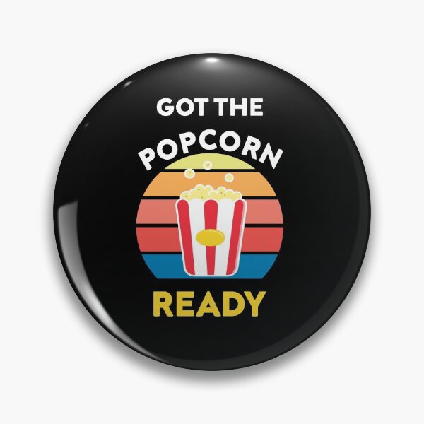 Item preview, Got The Popcorn Ready Funny Retro Vintage designed and sold by zedesigner-.