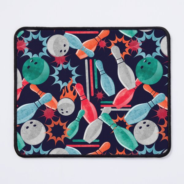 Item preview, Vintage Watercolor bowling seamless pattern designed and sold by Landesign.