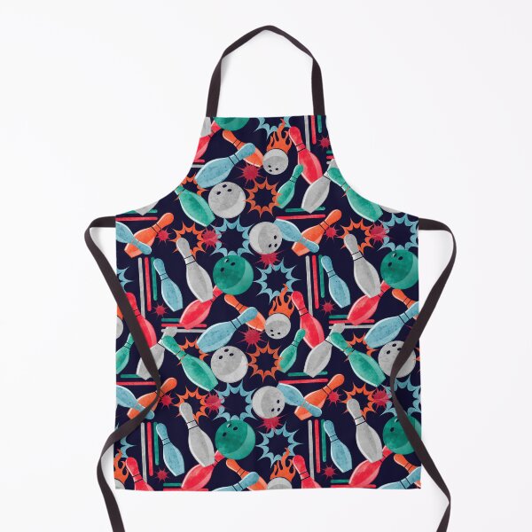 Item preview, Vintage Watercolor bowling seamless pattern designed and sold by Landesign.