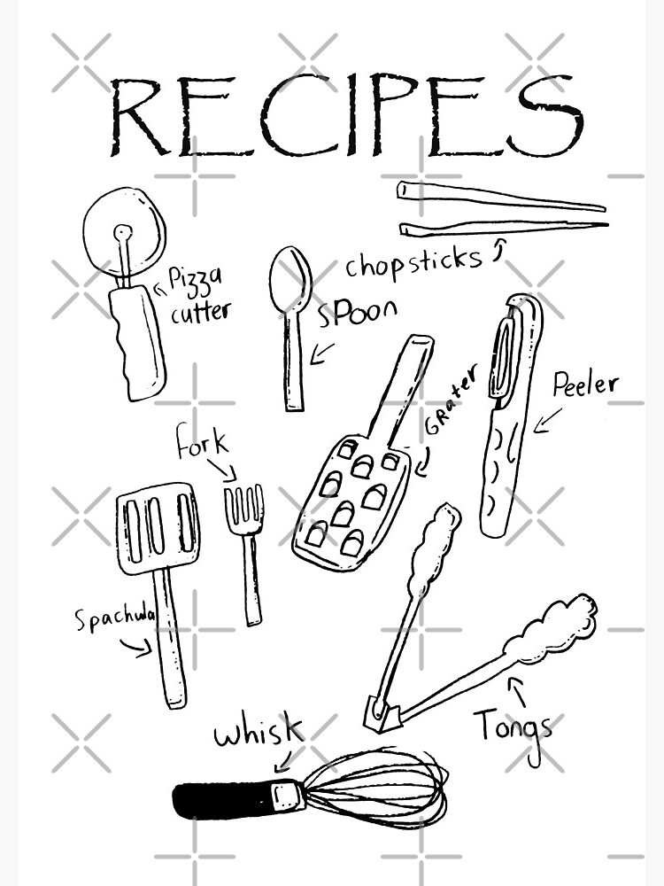 Drawing of Kitchen Utensils by EricBruceTurner on DeviantArt