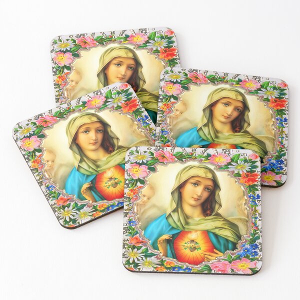 Item preview, Immaculate Heart of Virgin Mary Catholic Saint A-101521 designed and sold by hispanicworld.