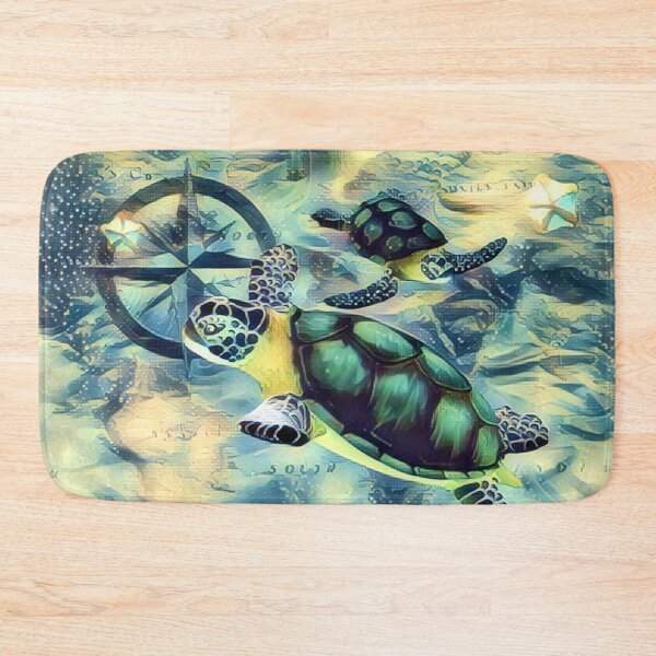 Item preview, Serene Seas - Graceful Sea Turtles designed and sold by briarmoon.