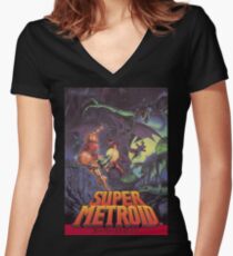Super Meatrod Women's Fitted V-Neck T-Shirt