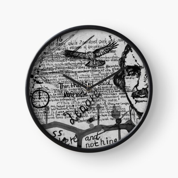 Edgar Allen Poe - The Raven - Dichter - Poet - Schriftsteller Uhr