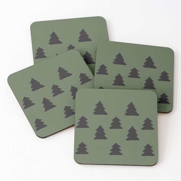 Item preview, Army Green Tree Holiday Pattern  designed and sold by MaiZephyr.