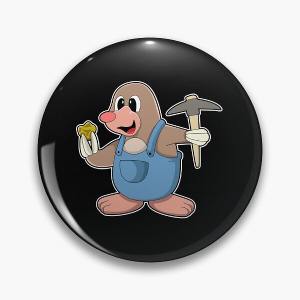 Item preview, Mole as Miner with Gold  designed and sold by vutrieuman.