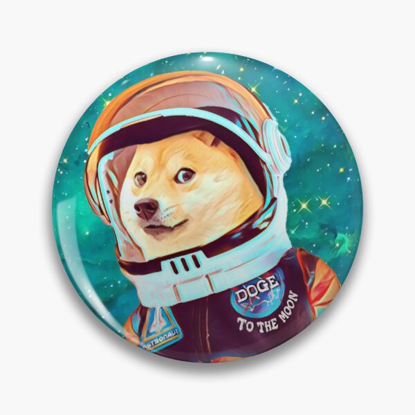 Item preview, To the Moon Doge Astronaut: Crypto Dogecoin Shiba Inu Meme designed and sold by Mochi-Merch.