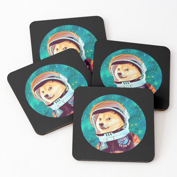 Item preview, To the Moon Doge Astronaut: Crypto Dogecoin Shiba Inu Meme designed and sold by Mochi-Merch.