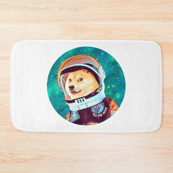 Item preview, To the Moon Doge Astronaut: Crypto Dogecoin Shiba Inu Meme designed and sold by Mochi-Merch.
