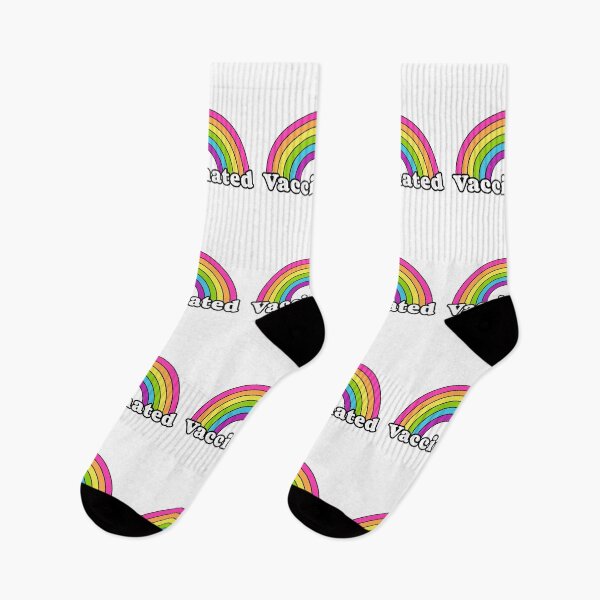 Item preview, Vaccinated Rainbow - Retro Neon designed and sold by wildhunt.