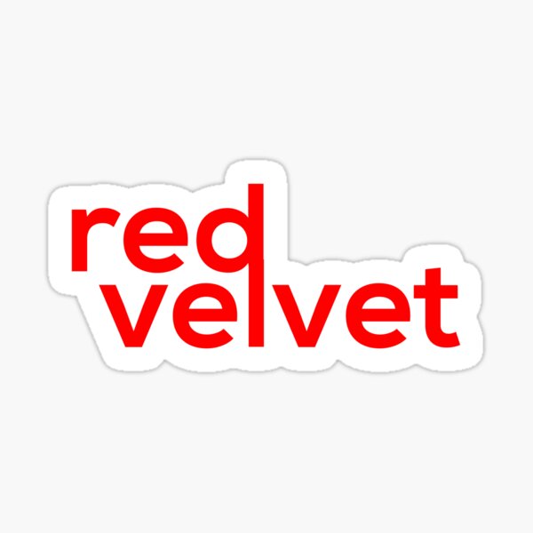 Red Velvet Russian Roulette Logo Sticker Sticker for Sale by crscntbttrfly