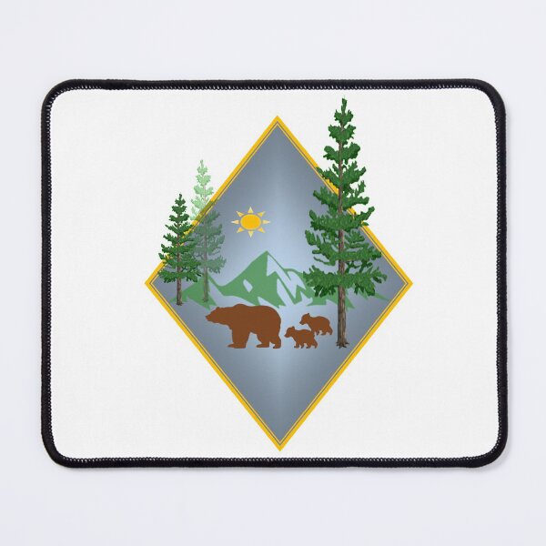 Item preview, Gradient Sun Diamond Bear with Cubs designed and sold by HighCountry2021.