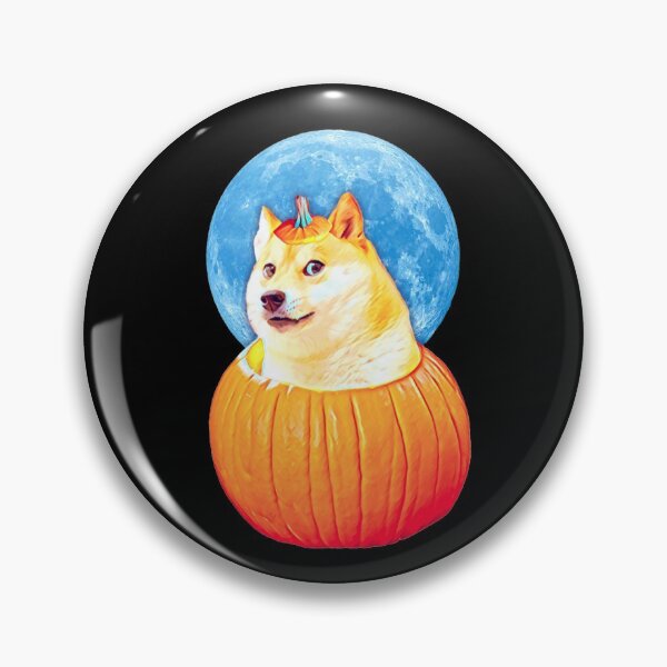 Item preview, Halloween Doge Pumpkin: Dogecoin Cryptocurrency To the Moon Shiba Inu Meme designed and sold by Mochi-Merch.