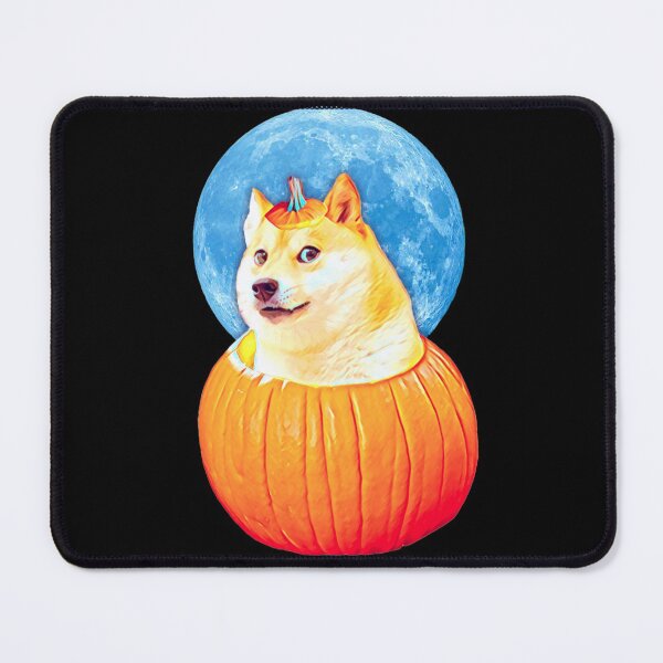 Item preview, Halloween Doge Pumpkin: Dogecoin Cryptocurrency To the Moon Shiba Inu Meme designed and sold by Mochi-Merch.