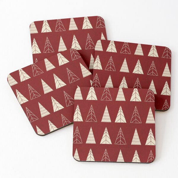 Item preview, Classic Red Holidays Geometric Christmas Tree designed and sold by MaiZephyr.