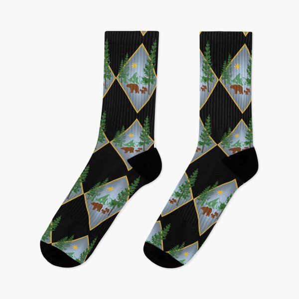 Item preview, Gradient Sun Diamond Bear with Cubs on Black designed and sold by HighCountry2021.