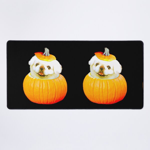 Item preview, White Pekingese Halloween Pumpkin for Pekingese Lovers designed and sold by Mochi-Merch.