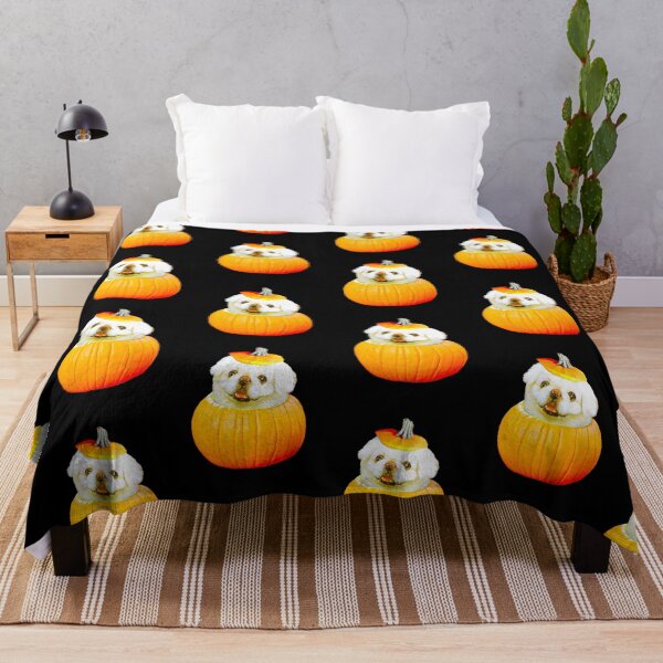 Item preview, White Pekingese Halloween Pumpkin for Pekingese Lovers   designed and sold by Mochi-Merch.