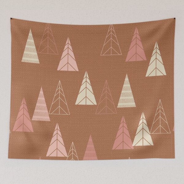 Item preview, Terracotta Geometric Tree Holiday designed and sold by MaiZephyr.