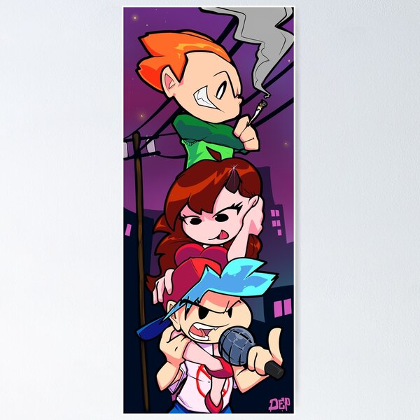 Item preview, Funky on a Lofi Night (FNF) designed and sold by DEP SHOP.