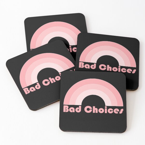 Item preview, Bad Choices - Pink rainbow ironic designed and sold by wildhunt.