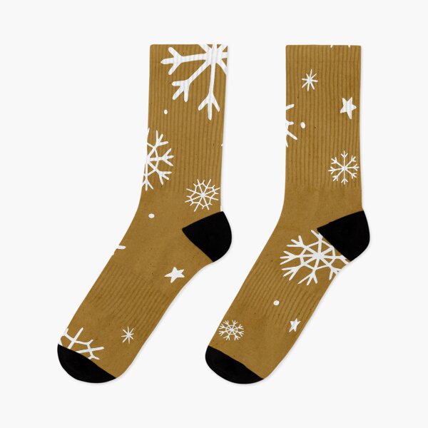 Item preview, Let it snow gold pattern designed and sold by MaiZephyr.