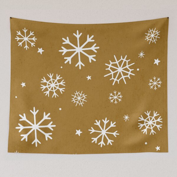 Item preview, Let it snow gold pattern designed and sold by MaiZephyr.