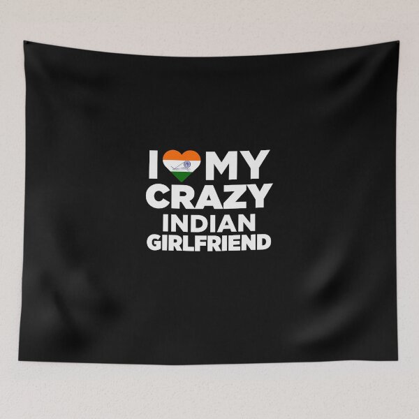 Item preview, I Love My Crazy Indian Girlfriend Cute India Native T-Shirt designed and sold by AlwaysAwesome.