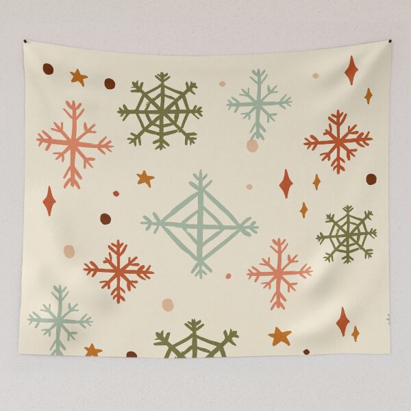 Item preview, Boho Snow Flakes Minimal designed and sold by MaiZephyr.