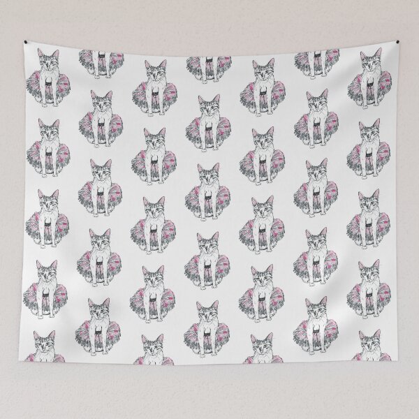 Item preview, Cat in tu-tu designed and sold by KitCatCards.