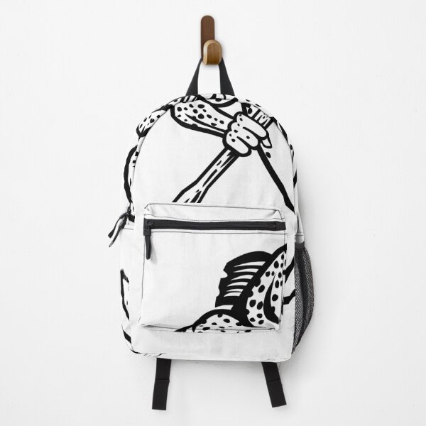Item preview, Brown Trout Salmo Trutta or Salmon Breaking an Oar or Paddle Cartoon Mascot Black and White designed and sold by patrimonio.