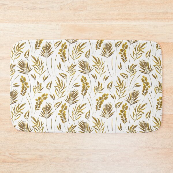 Item preview, Mustard Botanical pattern designed and sold by Artystico  ⭐⭐⭐⭐⭐.