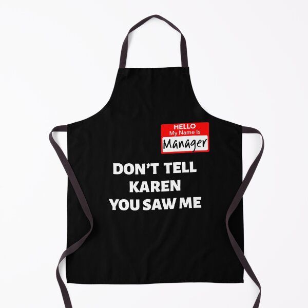 Item preview, Hello My Name Is Manager / Don't Tell Karen Funny Halloween design designed and sold by CreatedByHeidi.