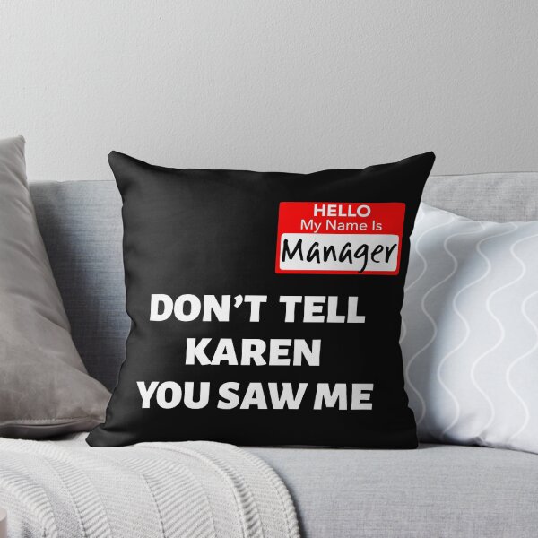 Item preview, Hello My Name Is Manager / Don't Tell Karen Funny Halloween design designed and sold by CreatedByHeidi.