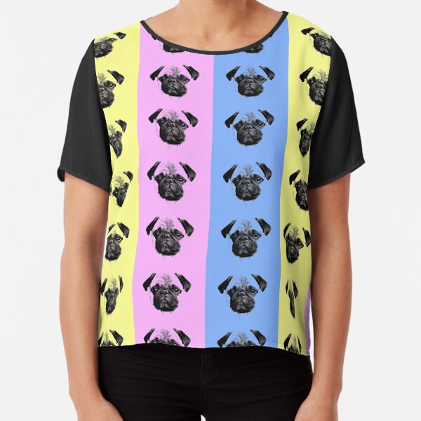 MOPS WELPEN TRIO Chiffon Top