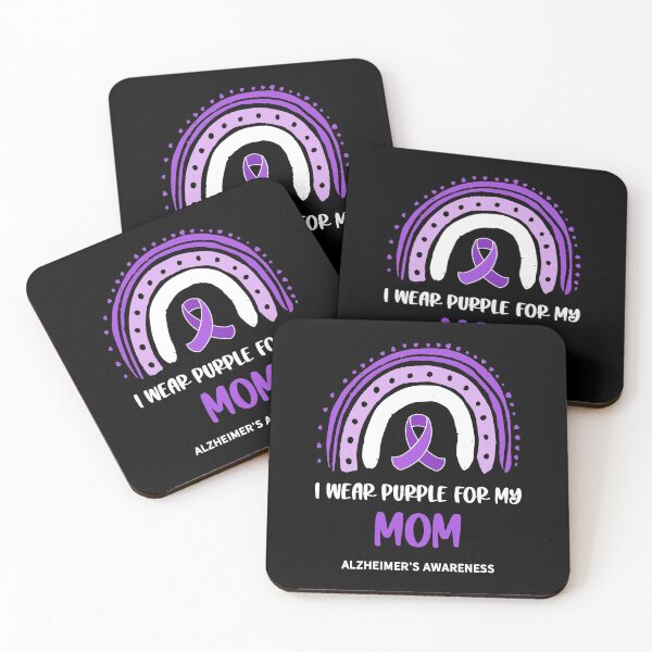 Item preview, I Wear Purple For My Mom / Alzheimer's Awareness Ribbon design designed and sold by CreatedByHeidi.