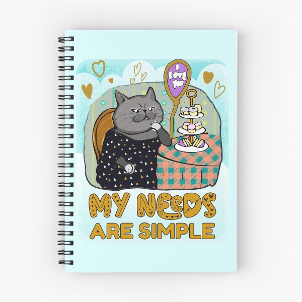 Item preview, My cat needs are simple - crazy cake cat eating cookies designed and sold by catnbloom.