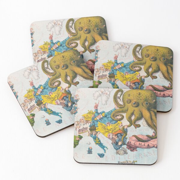 Item preview, A Map of Europe: Papagallo no.15 la Piovra Russa Anno VI designed and sold by ThirdShelfStudio.