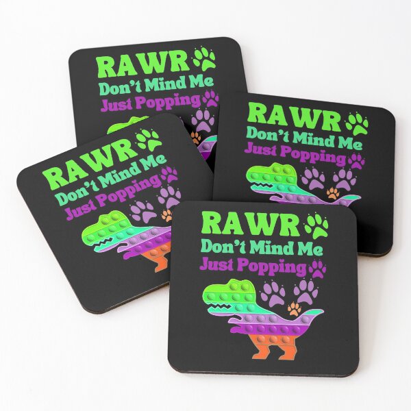 Item preview, Rawr Don't Mind Me Just Popping Green Purple Anti Stress Toy designed and sold by Ashberry2.