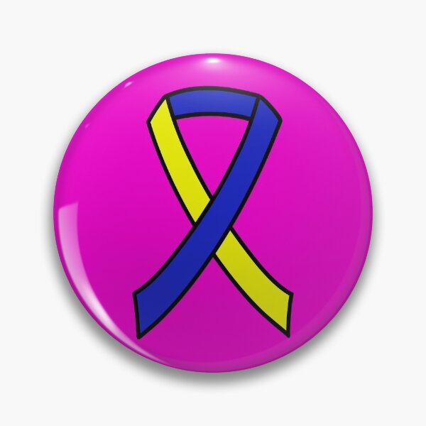 Item preview, Down Syndrome Awareness Ribbon Pink Background designed and sold by KTCreativeSide.